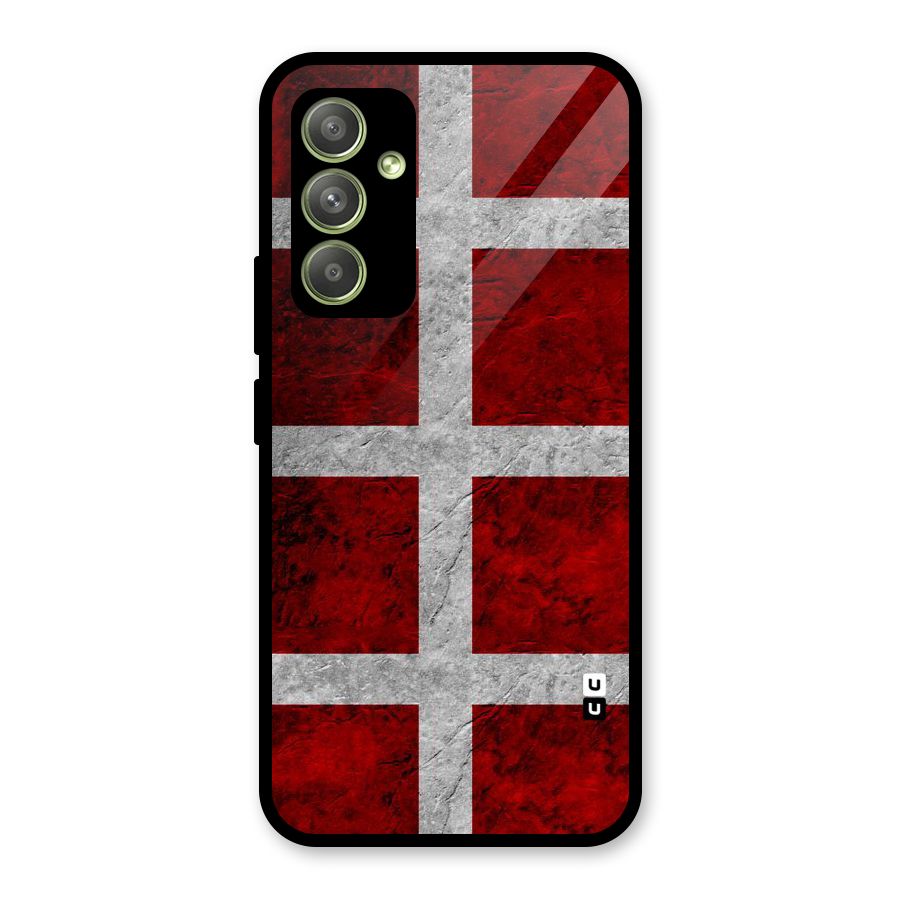 Silver Lines Glass Back Case for Galaxy A54