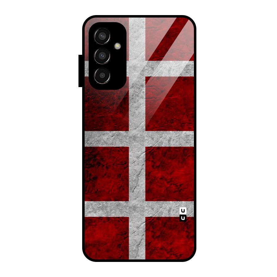 Silver Lines Glass Back Case for Galaxy F13