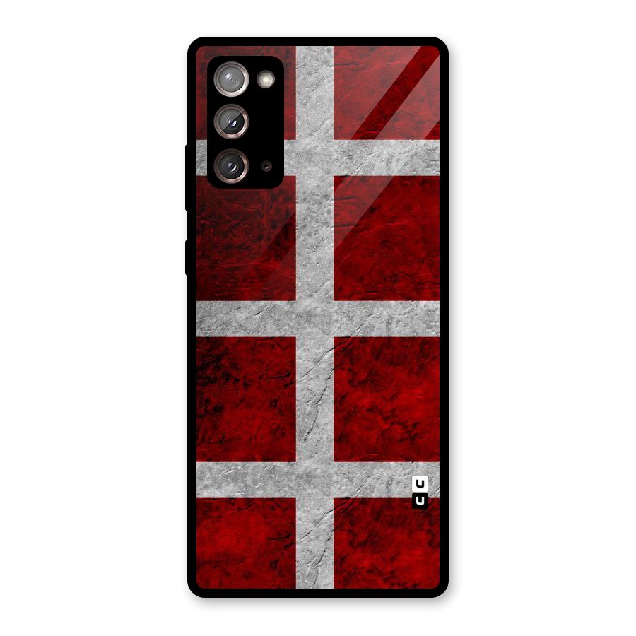 Silver Lines Glass Back Case for Galaxy Note 20