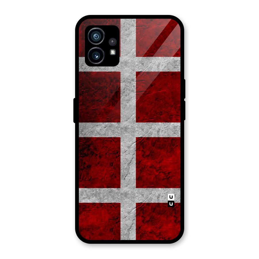 Silver Lines Glass Back Case for Nothing Phone 1