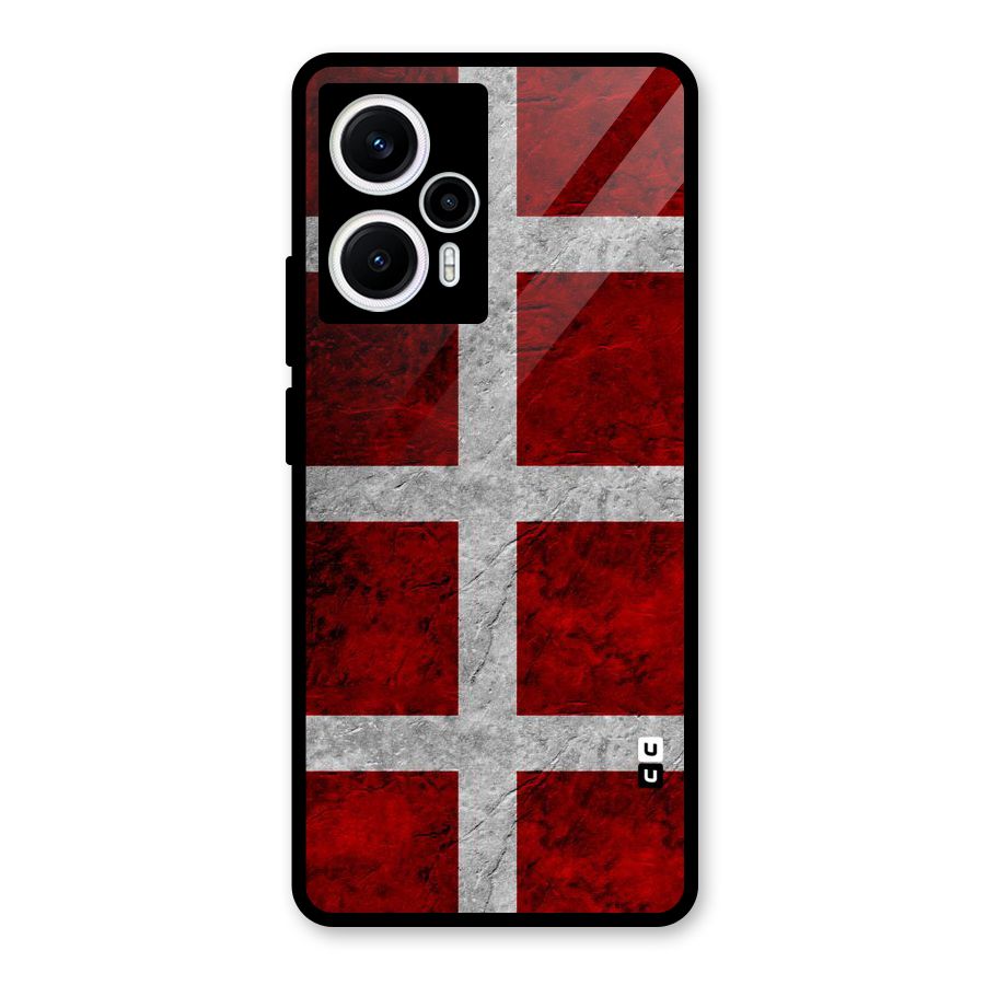 Silver Lines Glass Back Case for Poco F5
