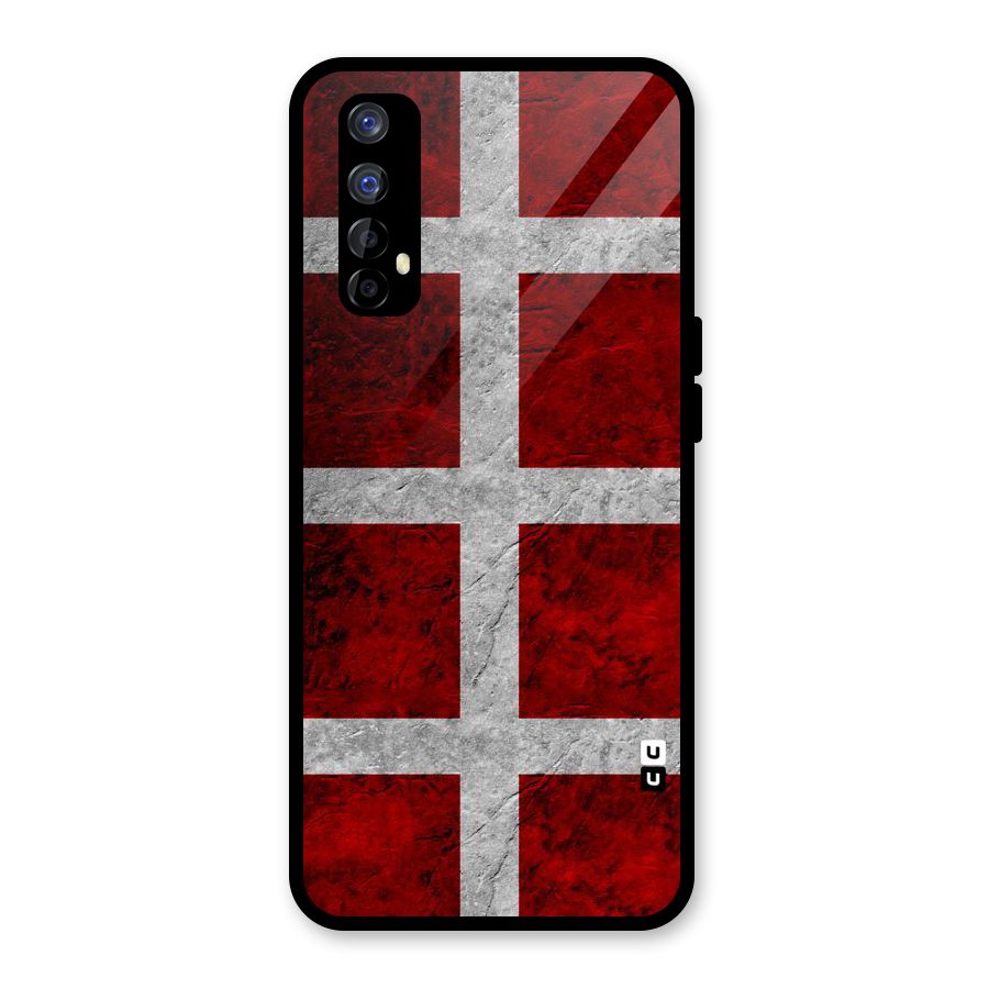 Silver Lines Glass Back Case for Realme 7