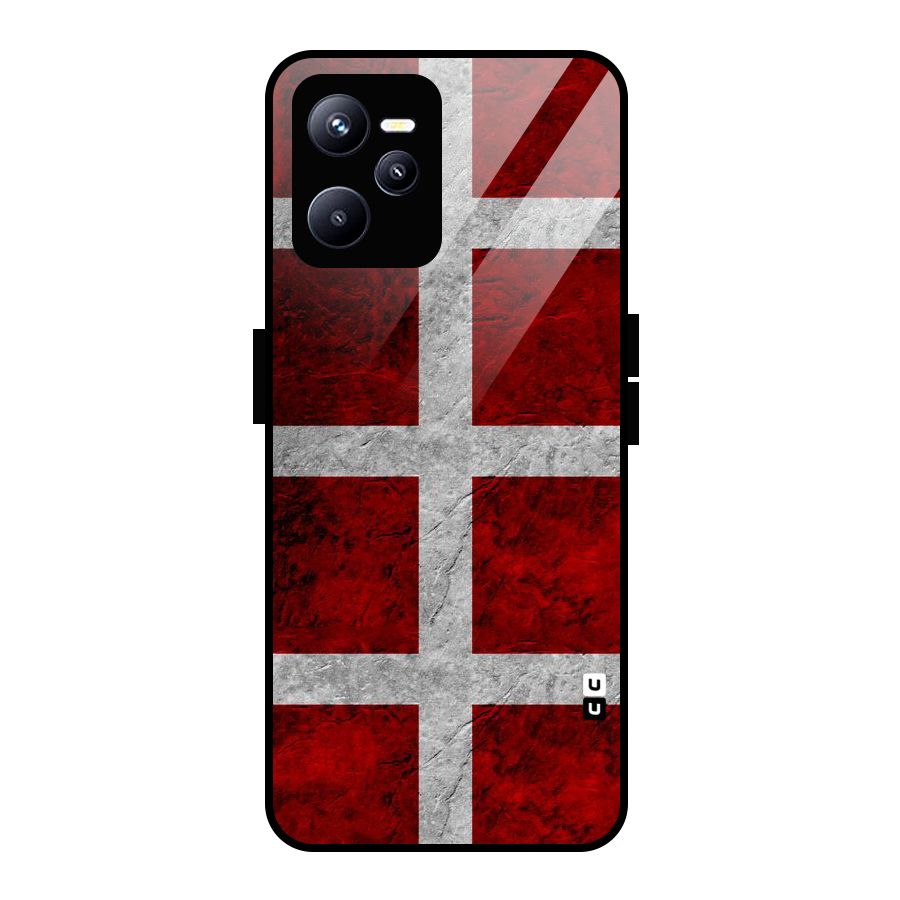 Silver Lines Glass Back Case for Realme C35