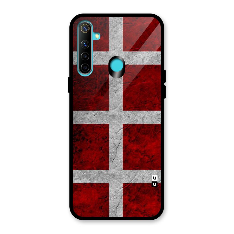 Silver Lines Glass Back Case for Realme Narzo 10