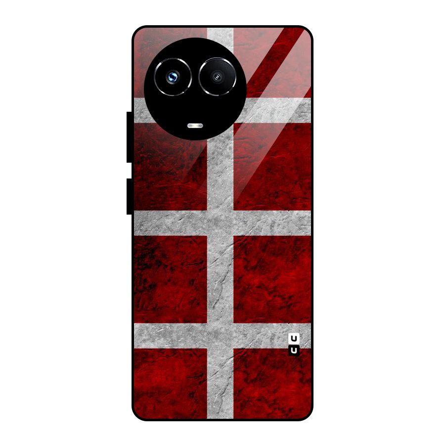Silver Lines Glass Back Case for Realme Narzo 60X