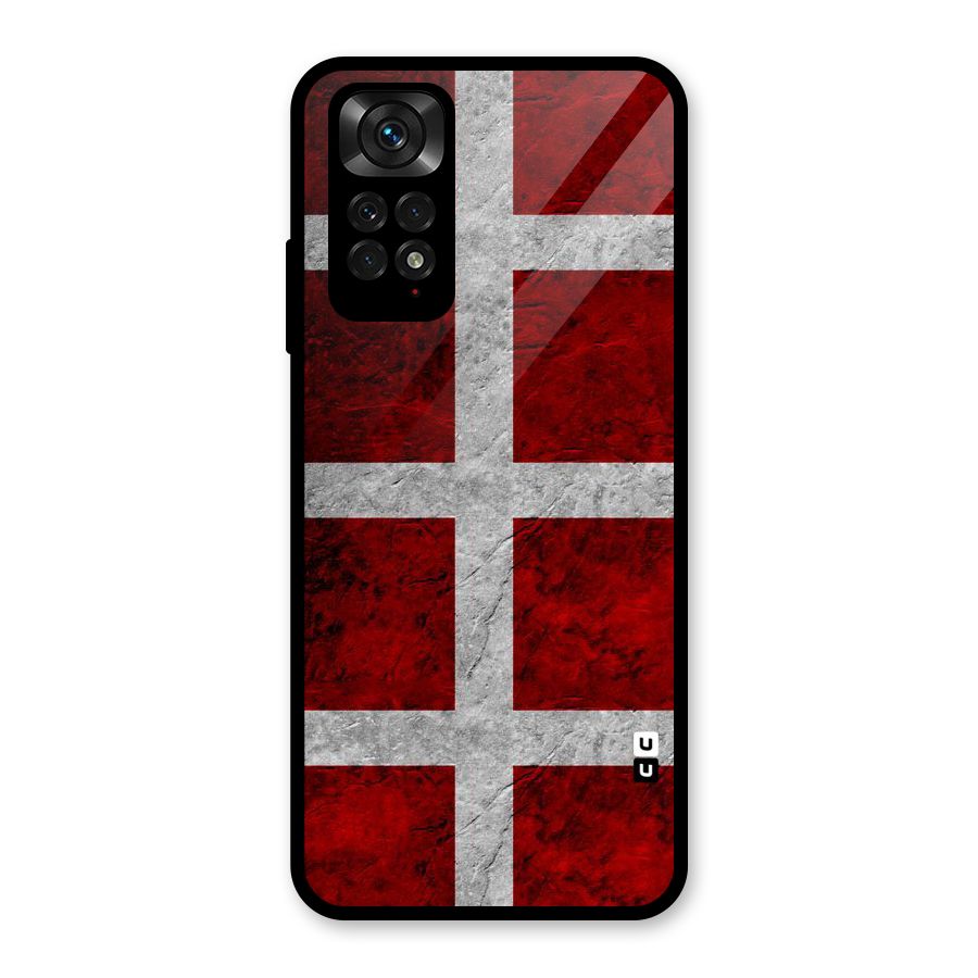 Silver Lines Glass Back Case for Redmi Note 11S