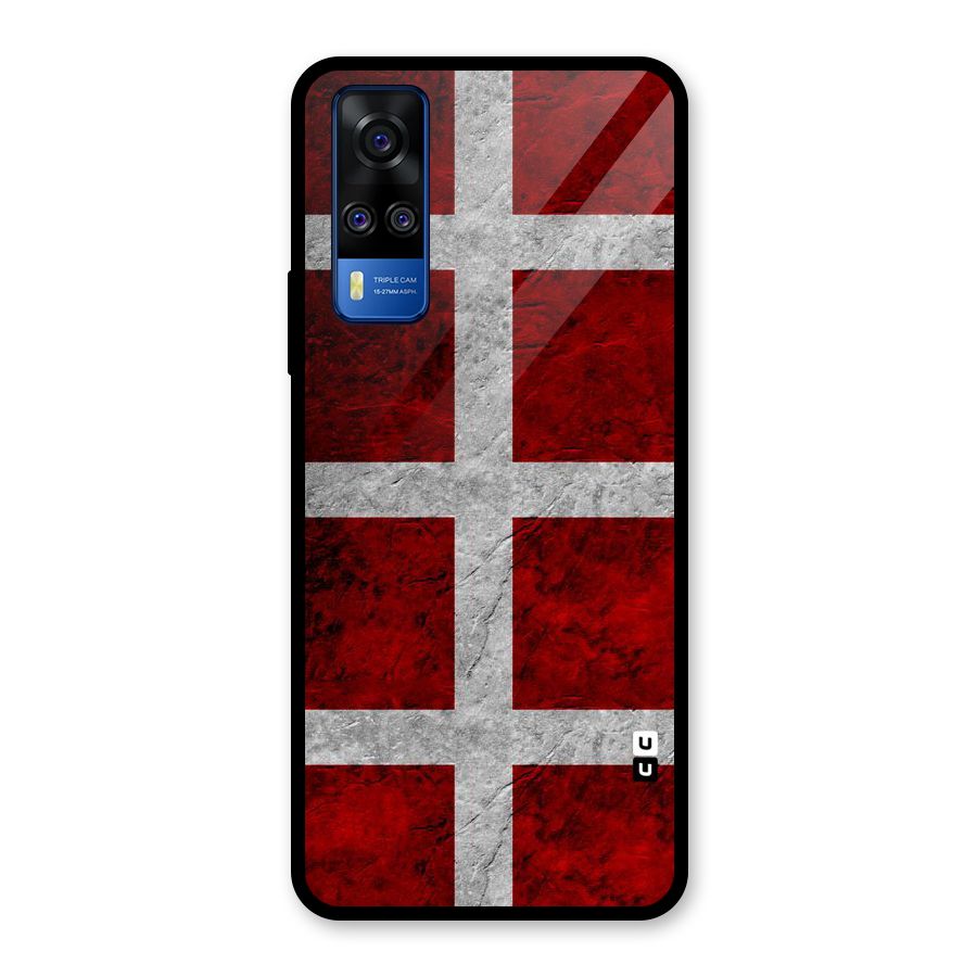 Silver Lines Glass Back Case for Vivo Y31