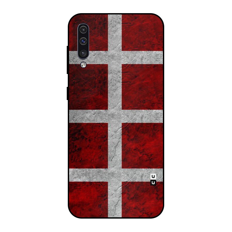 Silver Lines Metal Back Case for Galaxy A30s