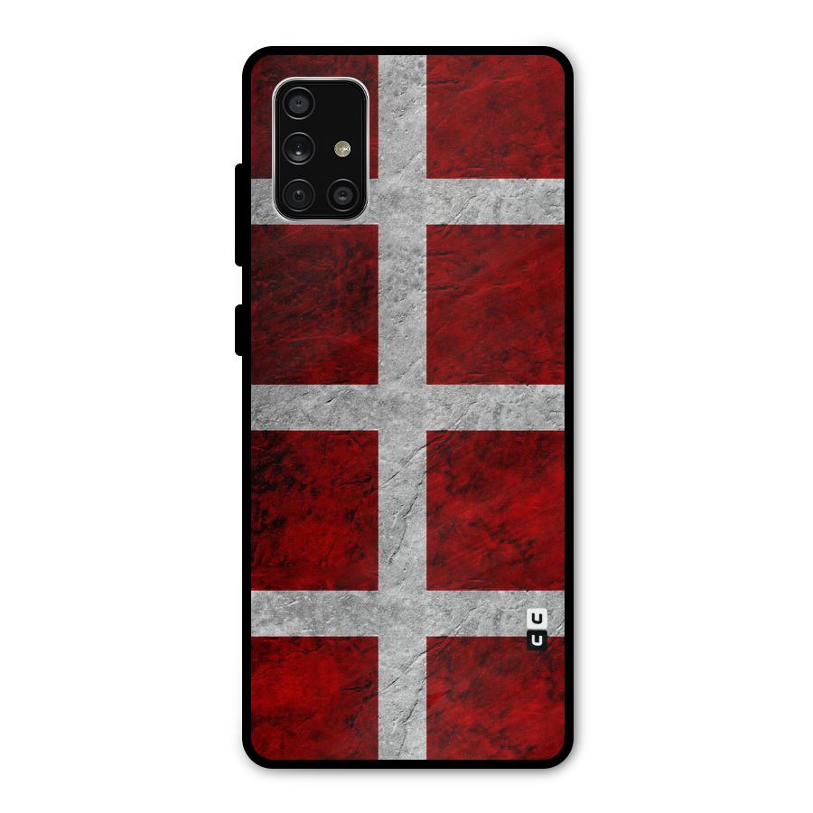 Silver Lines Metal Back Case for Galaxy A71