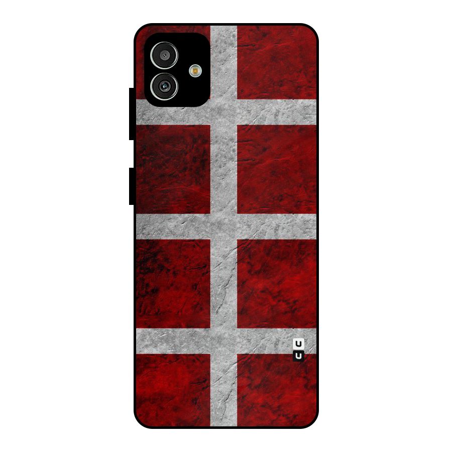 Silver Lines Metal Back Case for Galaxy M13 5G