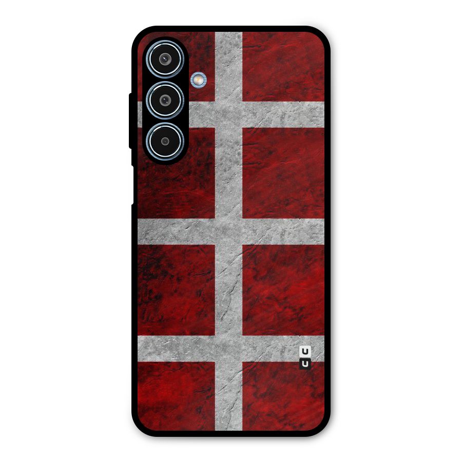 Silver Lines Metal Back Case for Galaxy M35