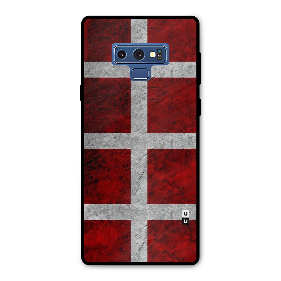 Silver Lines Metal Back Case for Galaxy Note 9