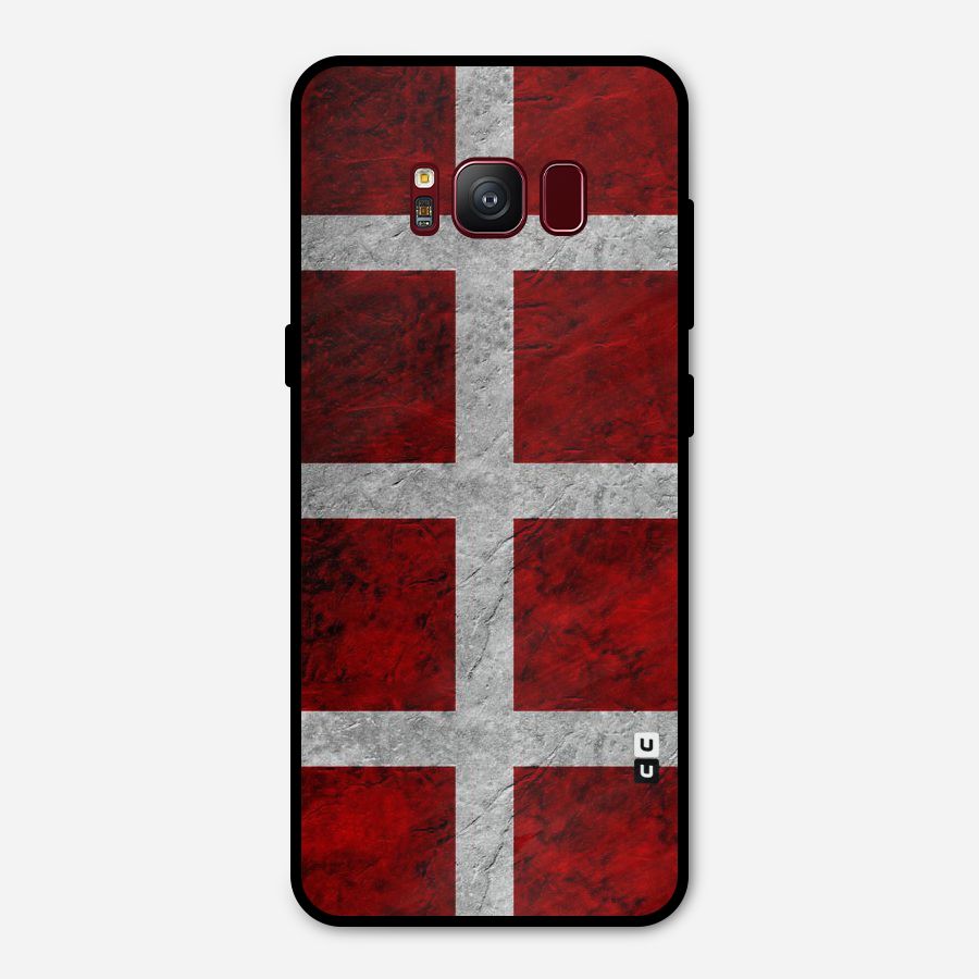 Silver Lines Metal Back Case for Galaxy S8