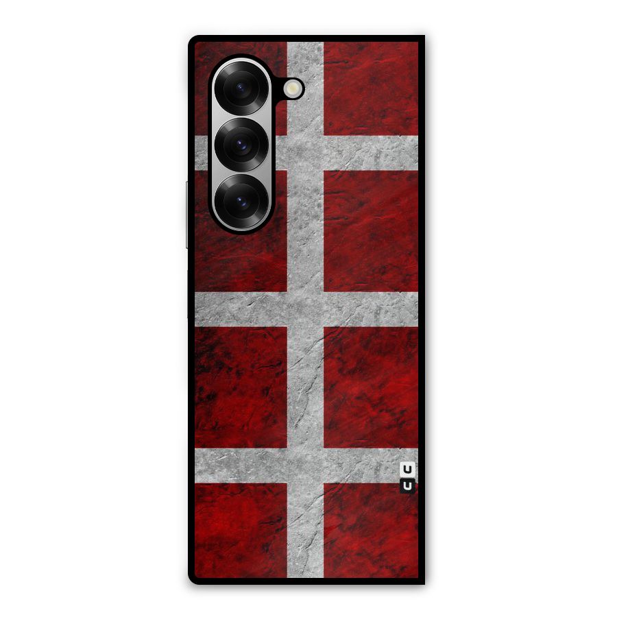 Silver Lines Metal Back Case for Galaxy Z Fold6