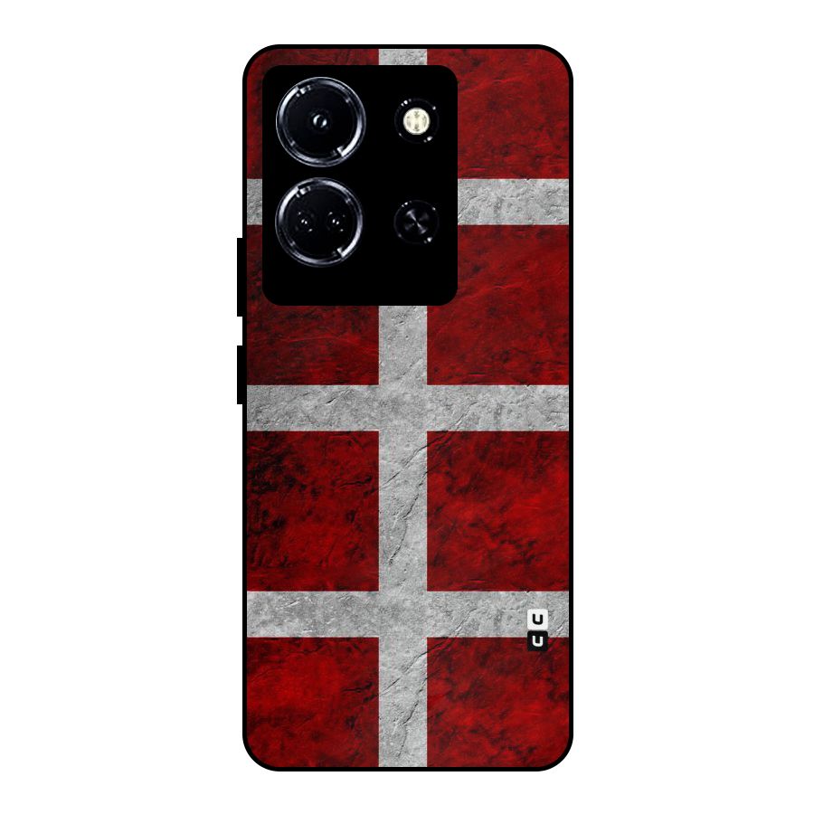 Silver Lines Metal Back Case for Infinix Note 30 5G