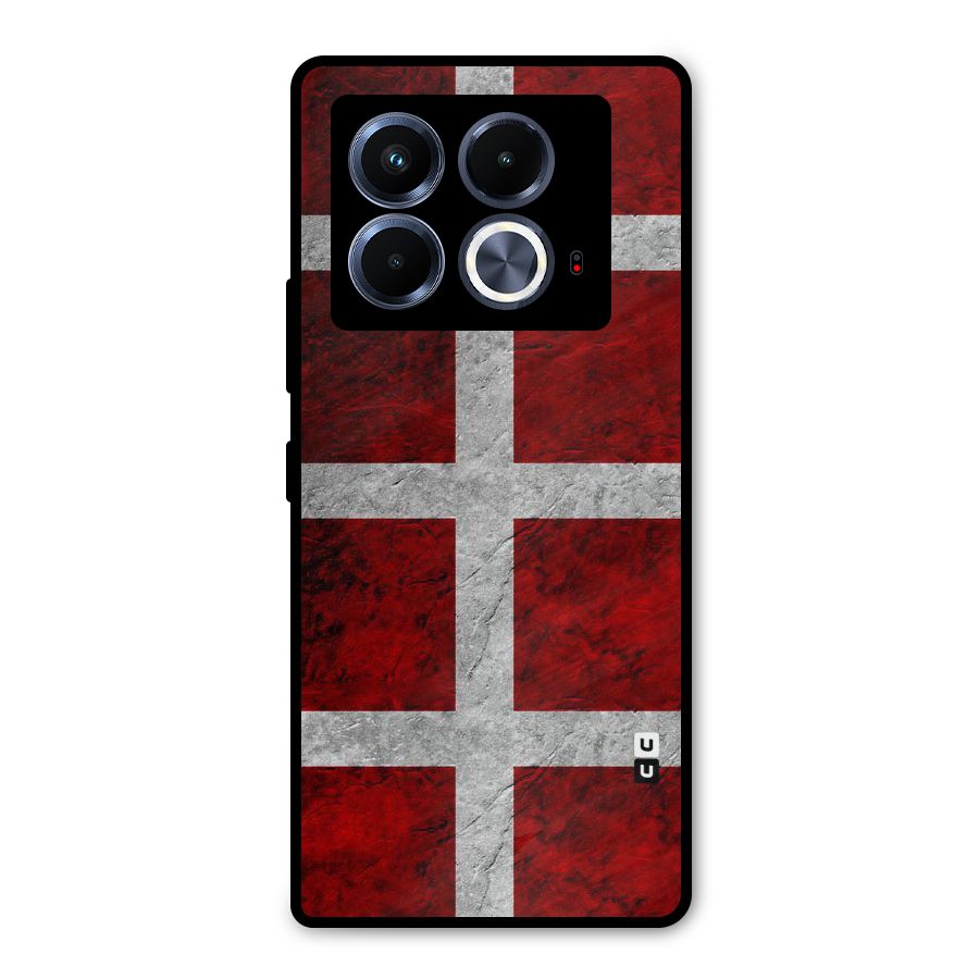 Silver Lines Metal Back Case for Infinix Note 40 5G