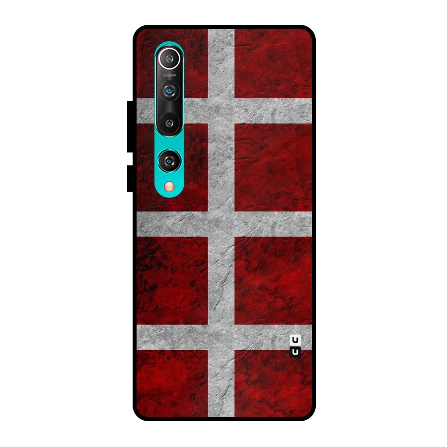Silver Lines Metal Back Case for Mi 10