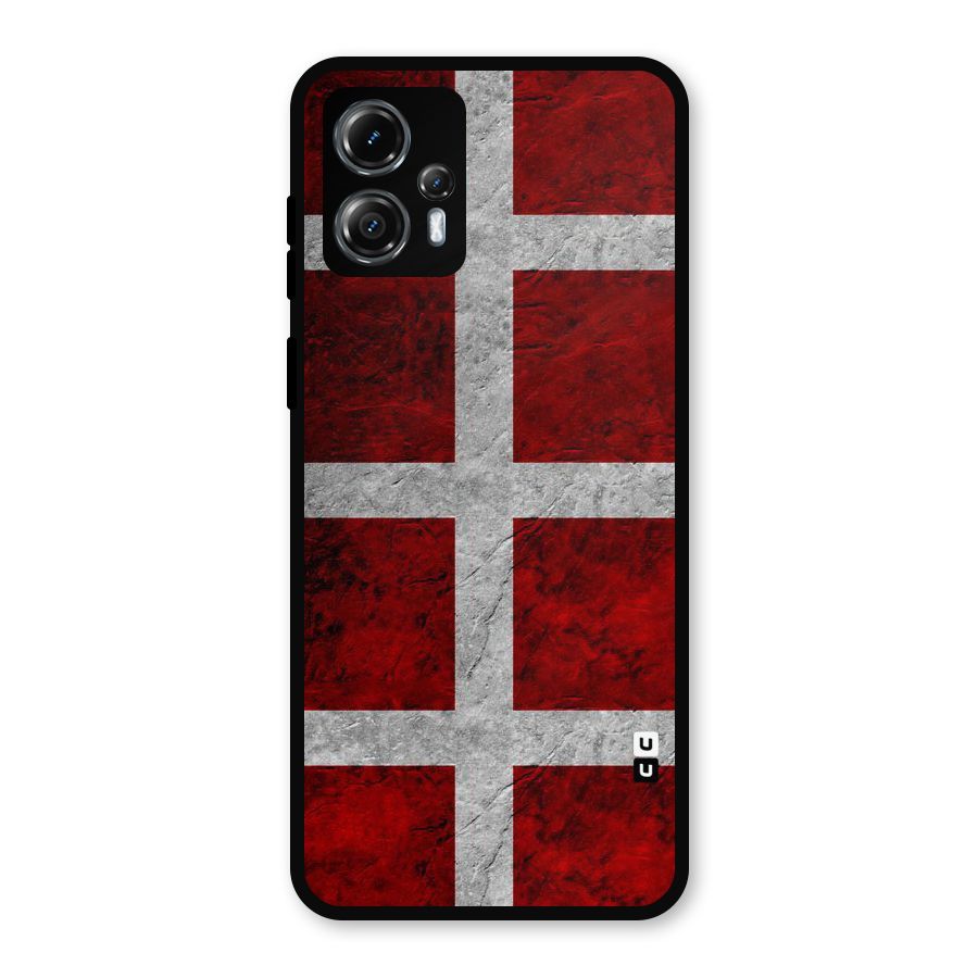 Silver Lines Metal Back Case for Moto G13