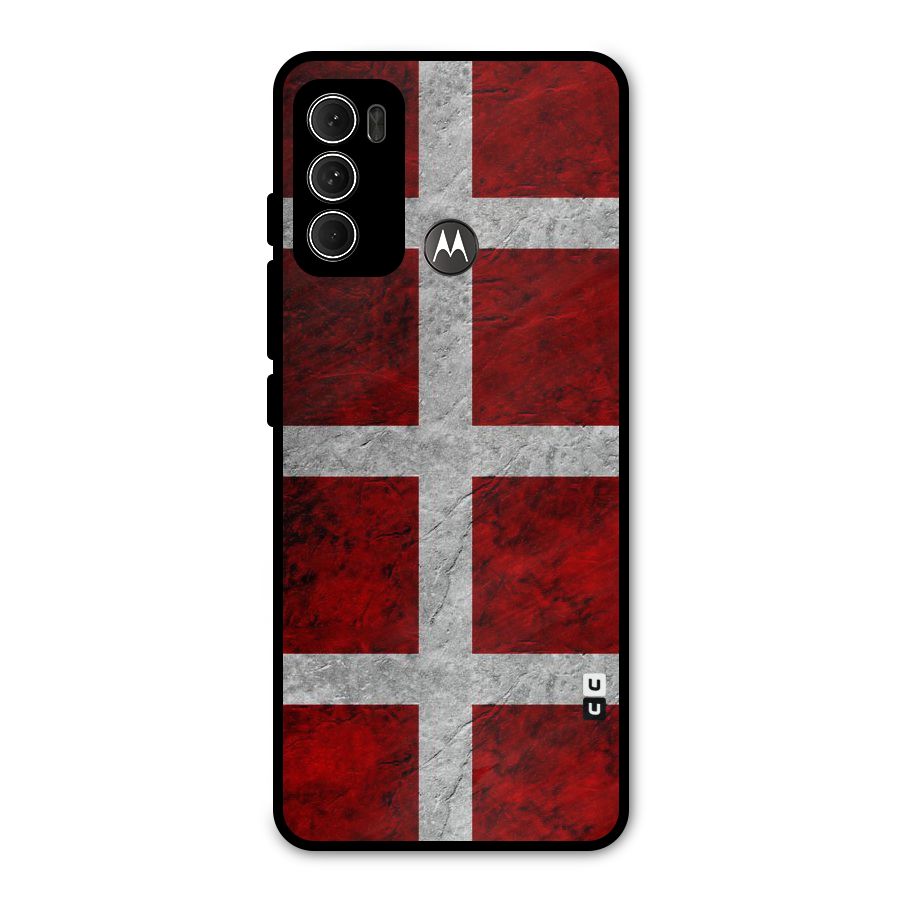 Silver Lines Metal Back Case for Moto G60