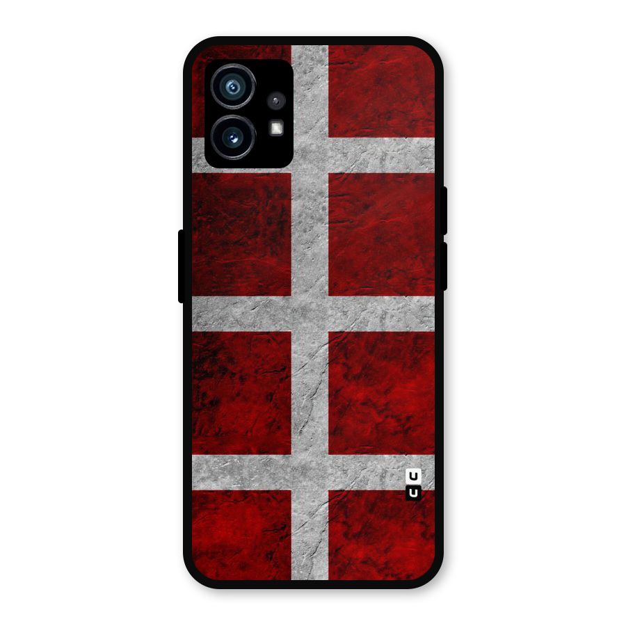 Silver Lines Metal Back Case for Nothing Phone 1