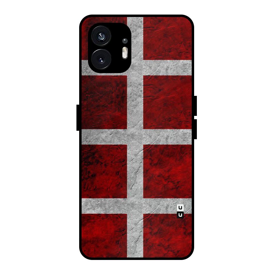 Silver Lines Metal Back Case for Nothing Phone 2