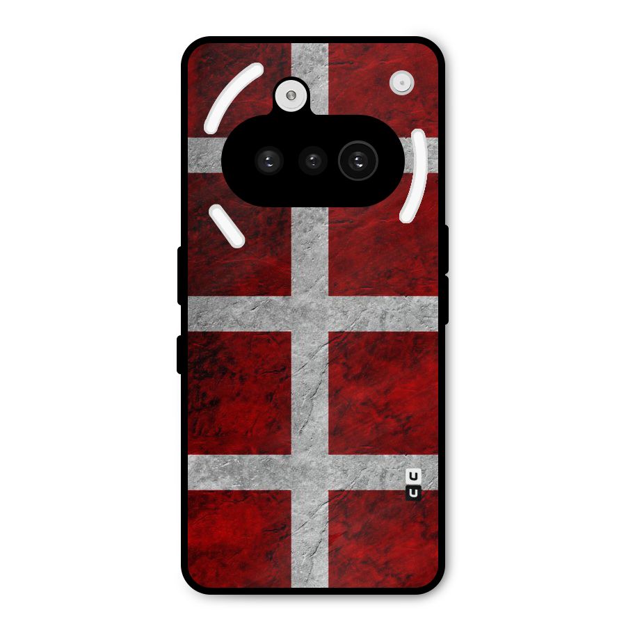 Silver Lines Metal Back Case for Nothing Phone 3a