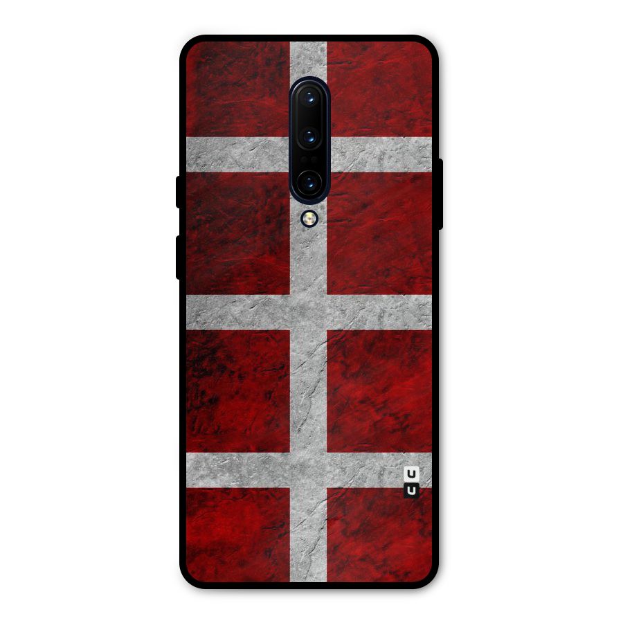 Silver Lines Metal Back Case for OnePlus 7 Pro