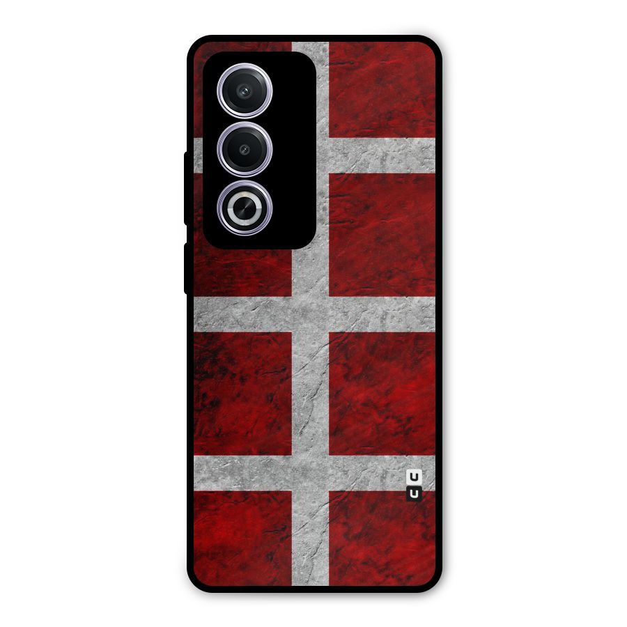 Silver Lines Metal Back Case for Oppo A3 Pro
