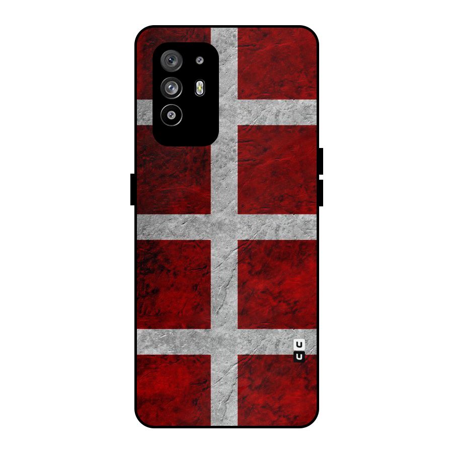 Silver Lines Metal Back Case for Oppo F19 Pro Plus 5G