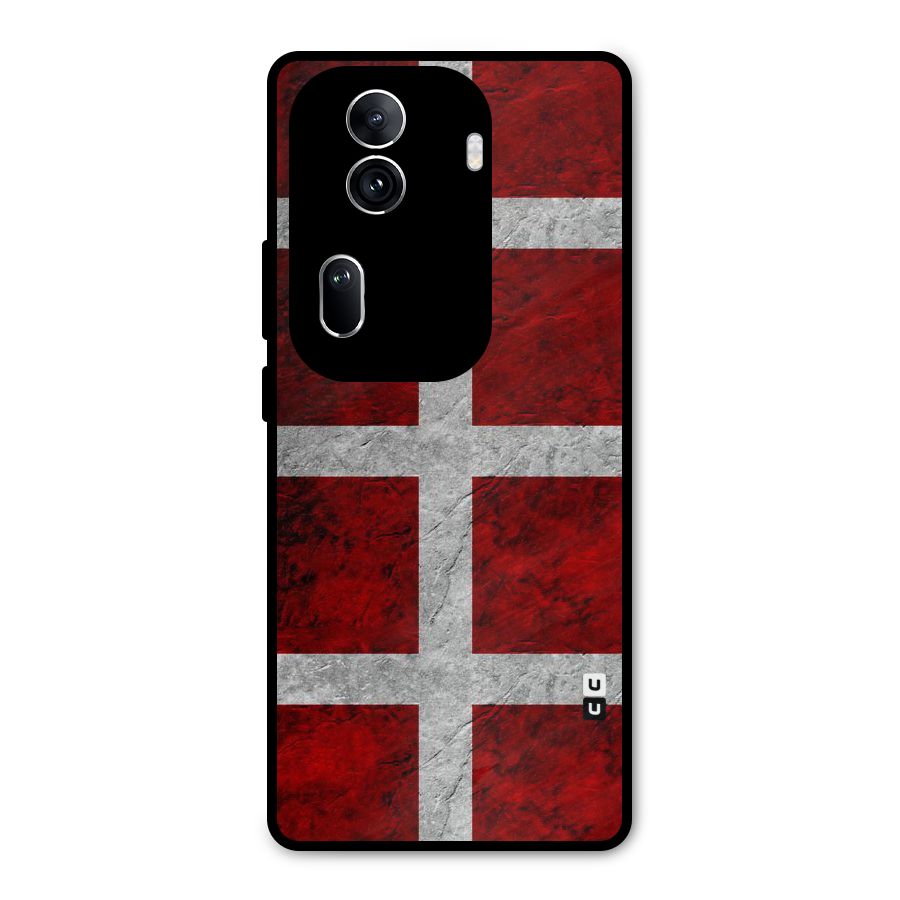 Silver Lines Metal Back Case for Oppo Reno11 Pro 5G