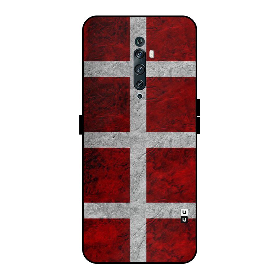 Silver Lines Metal Back Case for Oppo Reno2 Z