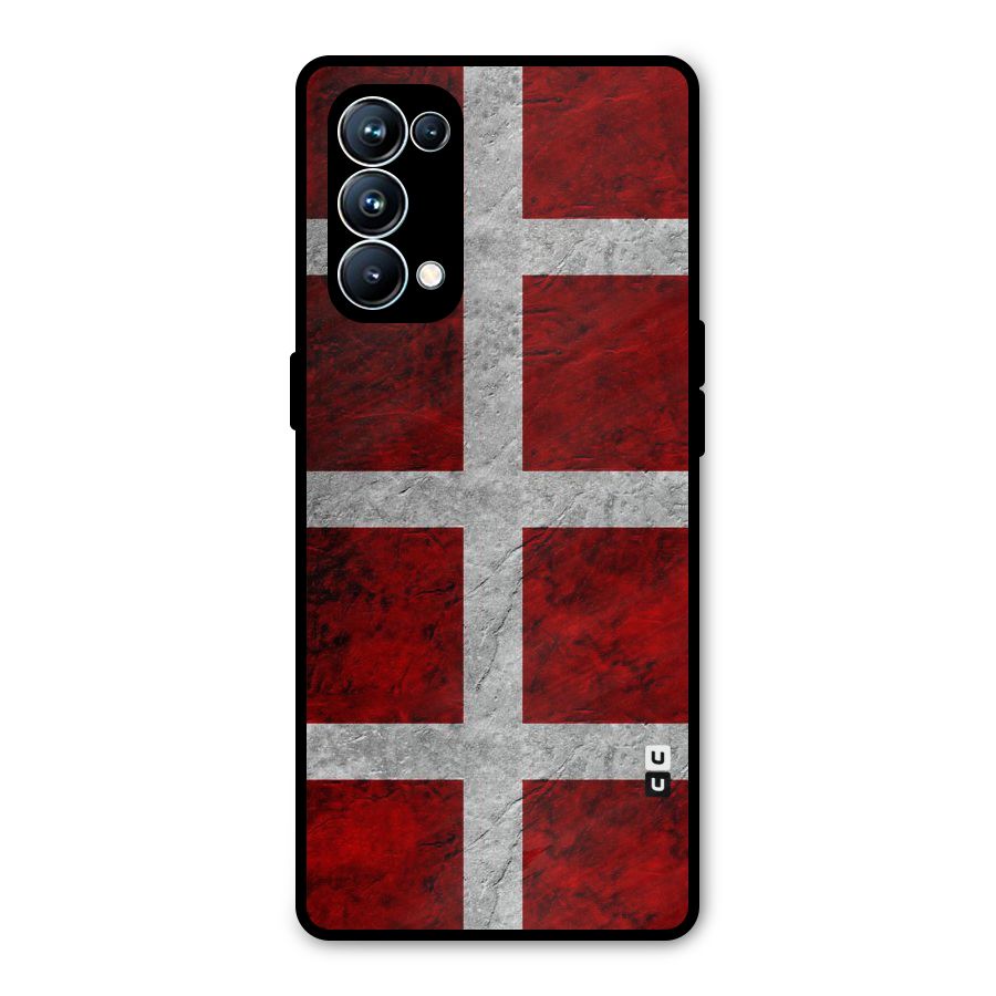 Silver Lines Metal Back Case for Oppo Reno5 Pro 5G