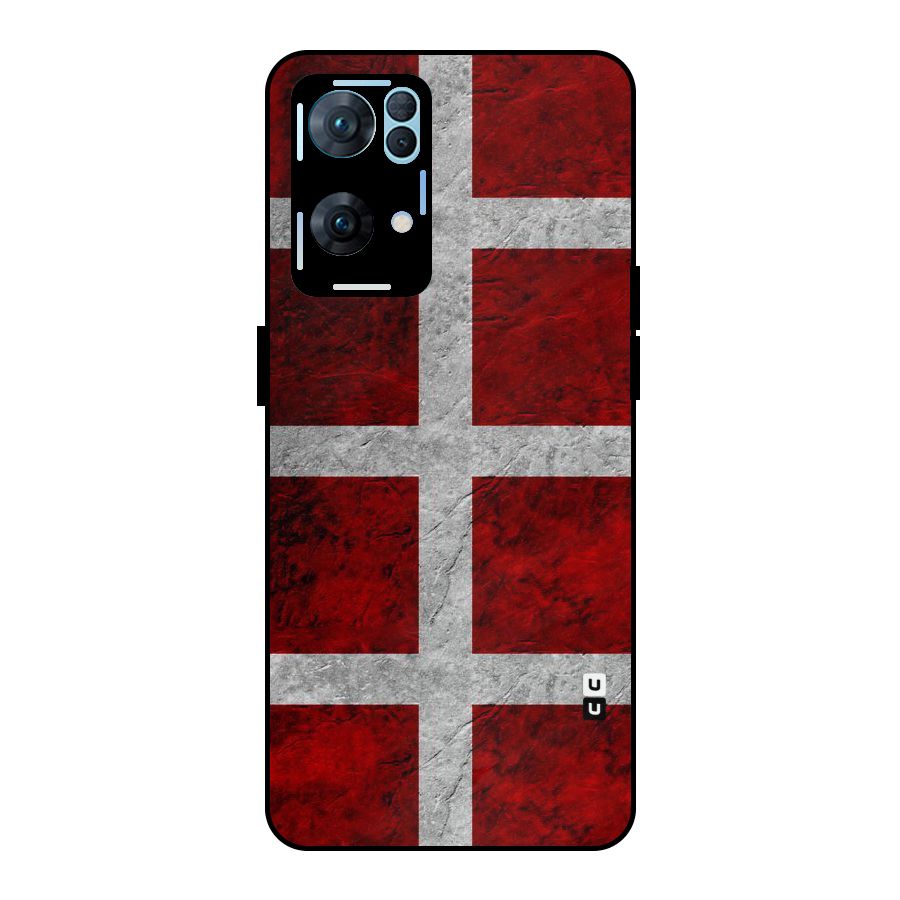 Silver Lines Metal Back Case for Oppo Reno7 Pro 5G