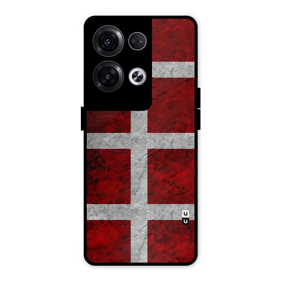 Silver Lines Metal Back Case for Oppo Reno8 Pro 5G