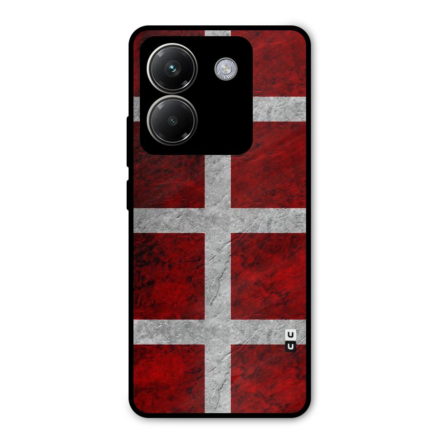 Silver Lines Metal Back Case for Poco M7 Pro 5G