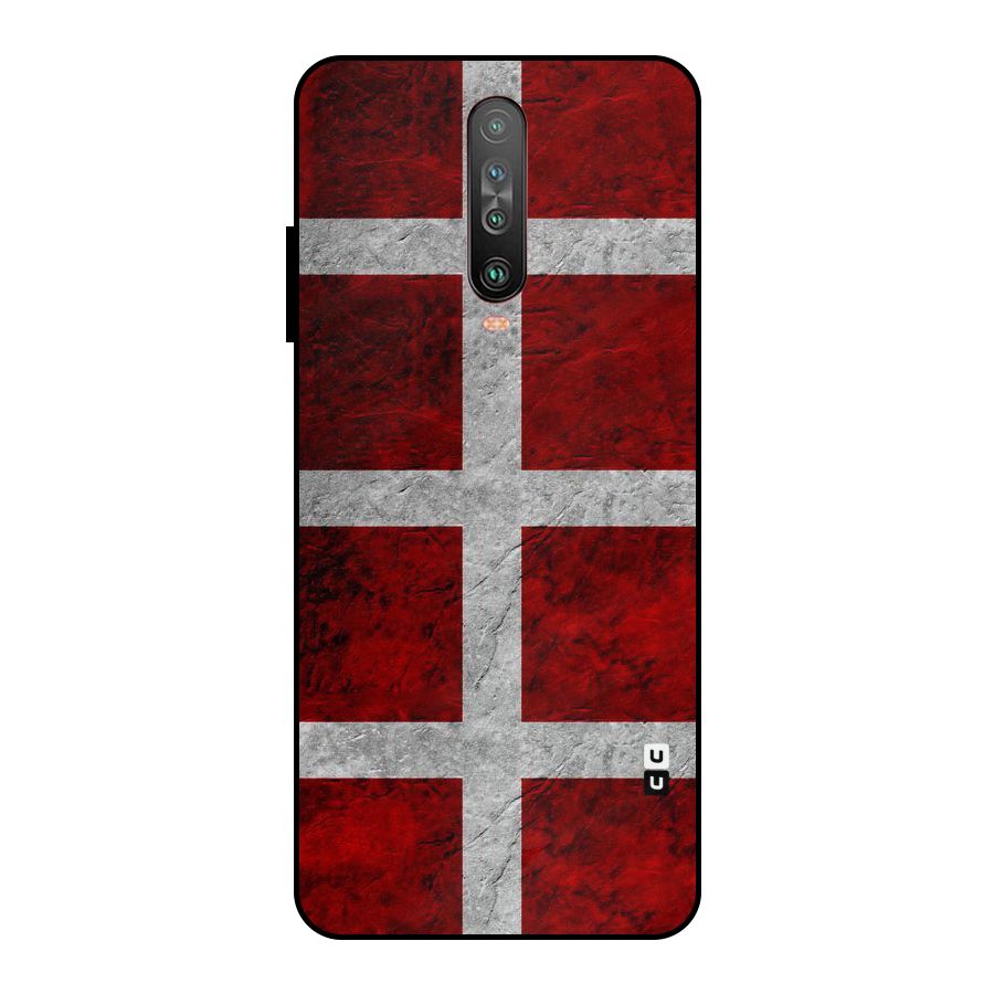 Silver Lines Metal Back Case for Poco X2