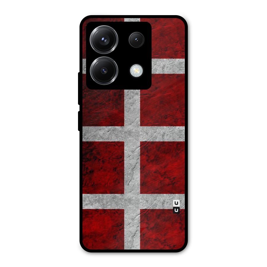Silver Lines Metal Back Case for Poco X6