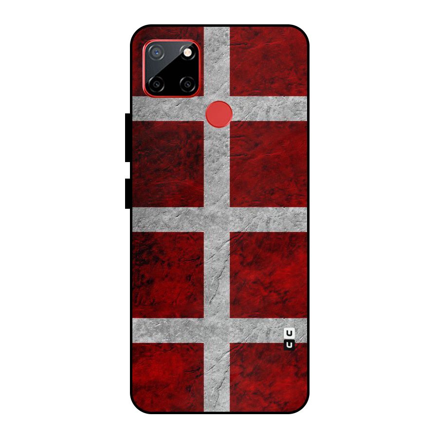 Silver Lines Metal Back Case for Realme C12