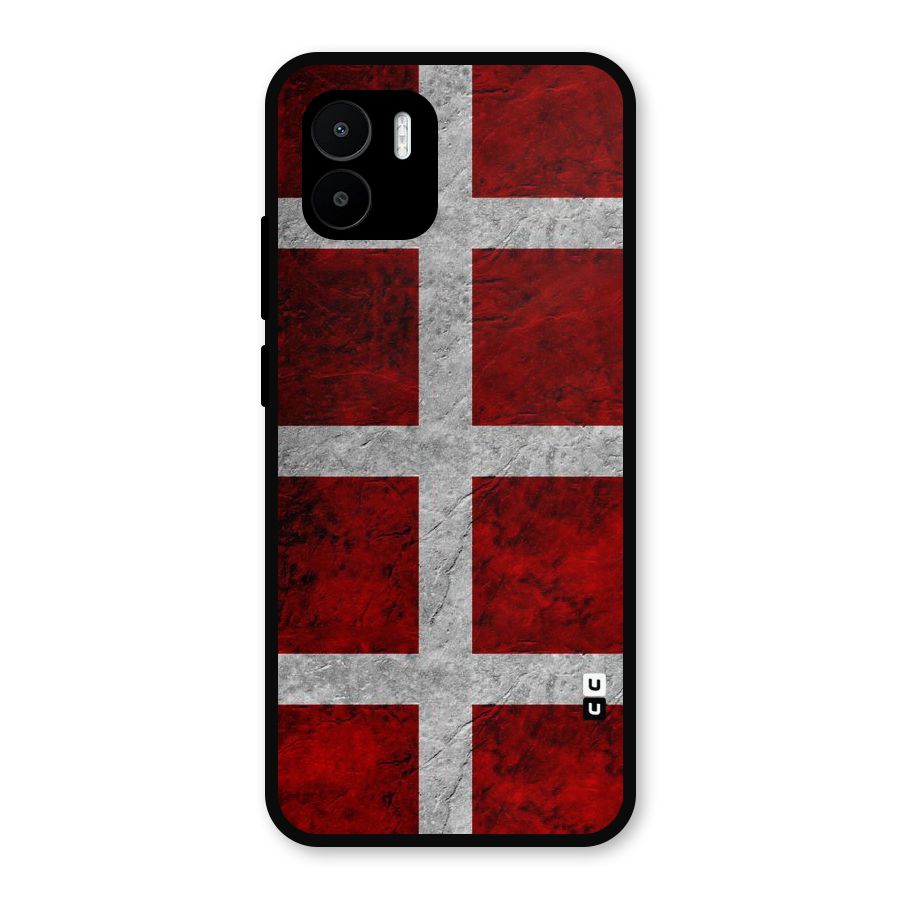 Silver Lines Metal Back Case for Redmi A2