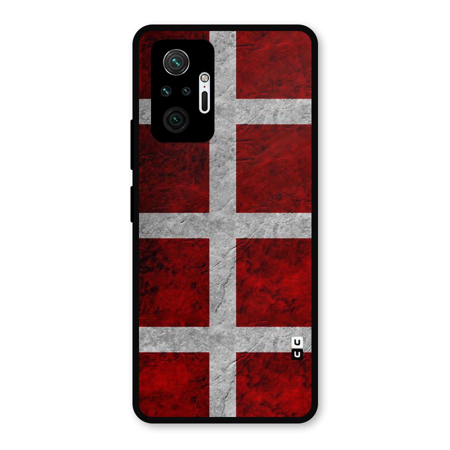 Silver Lines Metal Back Case for Redmi Note 10 Pro Max