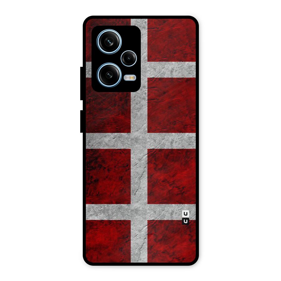 Silver Lines Metal Back Case for Redmi Note 12 Pro