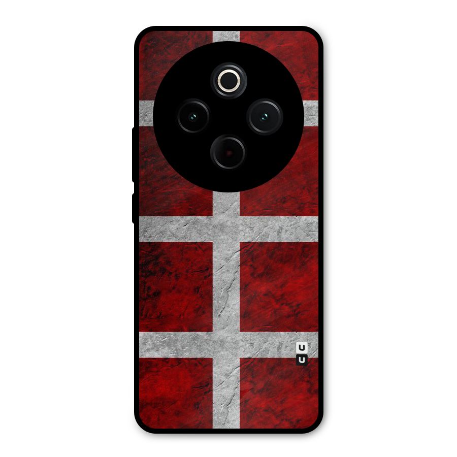 Silver Lines Metal Back Case for Vivo T4