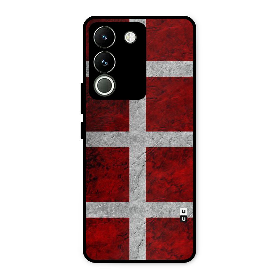 Silver Lines Metal Back Case for Vivo Y200