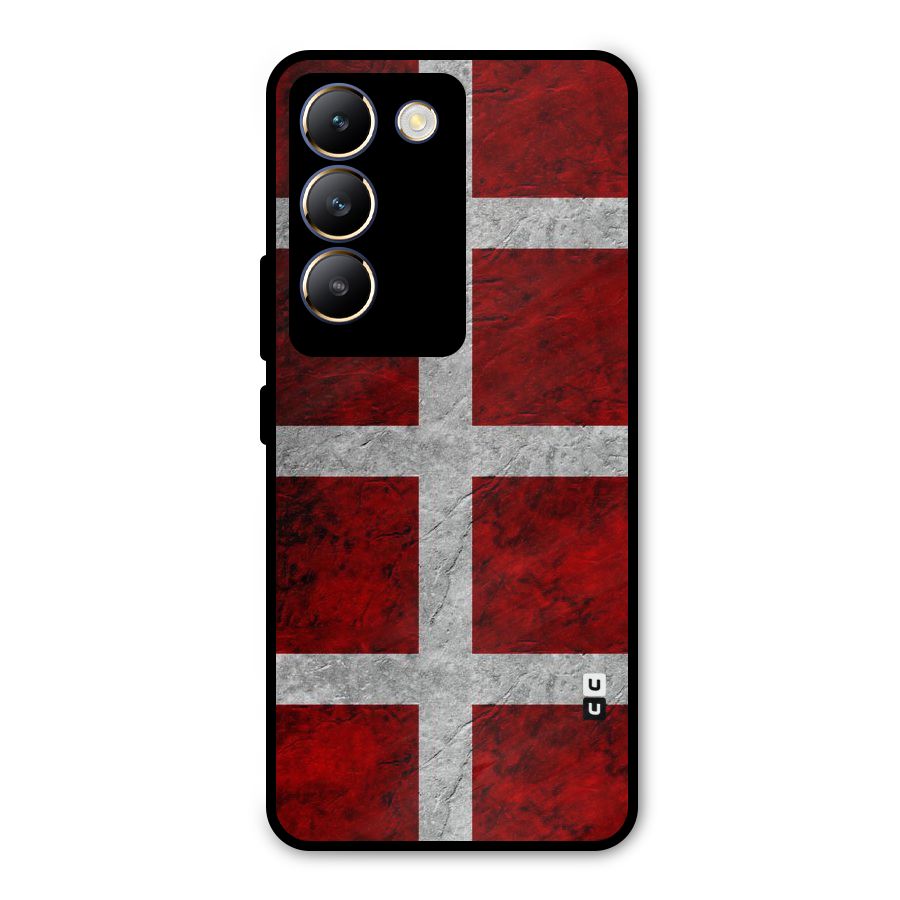 Silver Lines Metal Back Case for Vivo Y200e