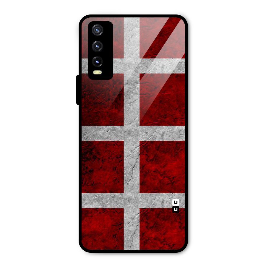 Silver Lines Metal Back Case for Vivo Y20g