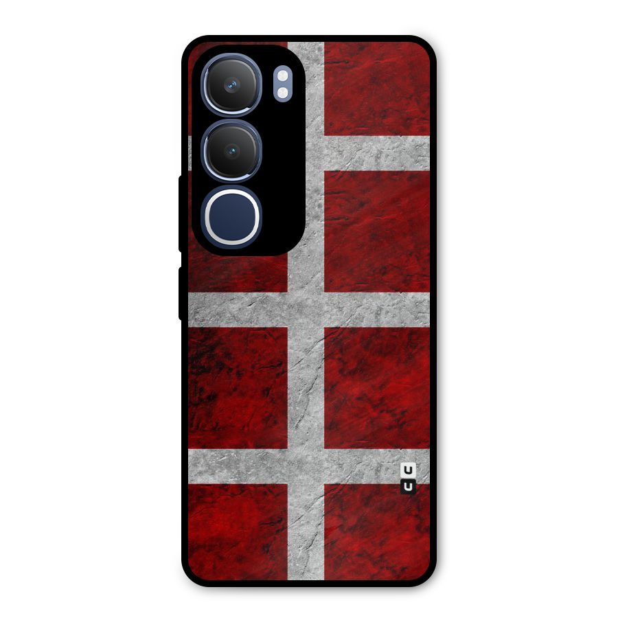 Silver Lines Metal Back Case for Vivo Y29