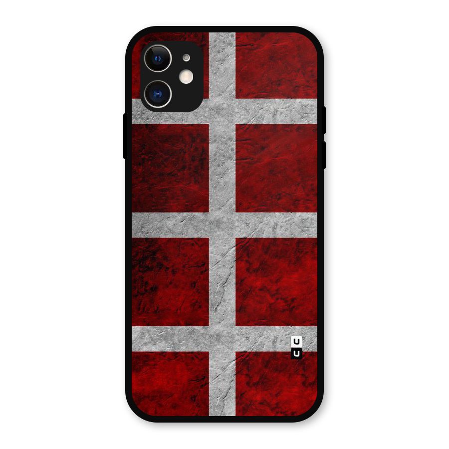 Silver Lines Metal Back Case for iPhone 11