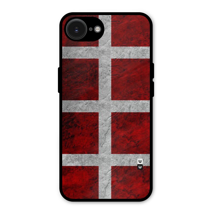 Silver Lines Metal Back Case for iPhone 16e