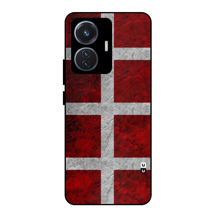 Silver Lines Metal Back Case for iQOO Z6 44W