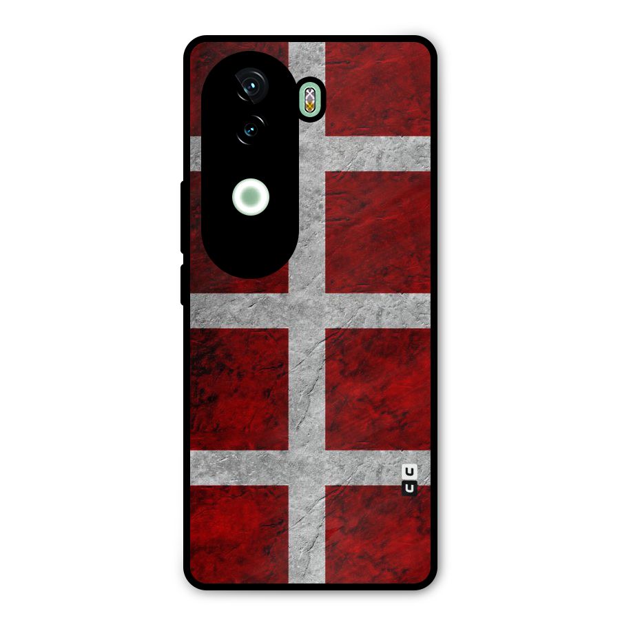 Silver Lines Metal Back Case for iQOO Z9s